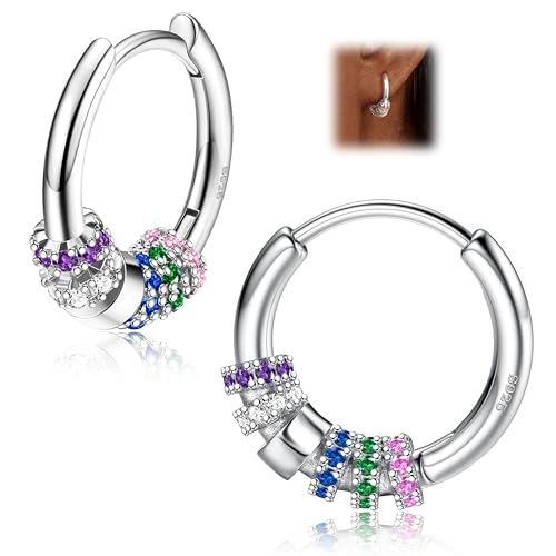 MILACOLATO Creolen Klein Gold Silber für Damen Ohrringe Kleine,14 Karat Vergoldet,Silber 925,Goldene,Ohrring Schmuck Damen von Milacolato