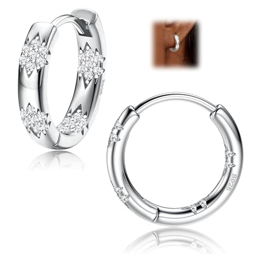 MILACOLATO Creolen Klein Gold Silber für Damen Ohrringe Kleine,14 Karat Vergoldet,Silber 925,Goldene,Ohrring Schmuck Damen MILACOLATO Creolen Klein Gold Silber für Damen Ohrringe Kleine,14 Karat Vergoldet,Silber 925,Goldene,Ohrring Schmuck Damen von Milacolato