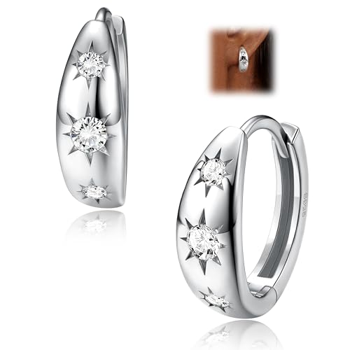 MILACOLATO Creolen Klein Gold Silber für Damen Ohrringe Kleine,14 Karat Vergoldet,Silber 925,Goldene,Ohrring Schmuck Damen MILACOLATO Creolen Klein Gold Silber für Damen Ohrringe Kleine,14 Karat Vergoldet,Silber 925,Goldene,Ohrring Schmuck Damen von Milacolato