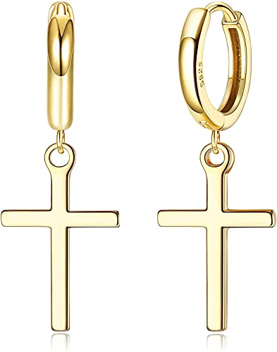 Milacolato Creolen Silber 925, Kreuz für Damen Herren, 18K Vergoldet Pave CZ Manschette Ohrringe, Huggie, Baumeln Zirkonia Dangly frauen Mädchen Milacolato Creolen Silber 925, Kreuz für Damen Herren, 18K Vergoldet Pave CZ Manschette Ohrringe, Huggie, Baumeln Zirkonia Dangly frauen Mädchen von Milacolato