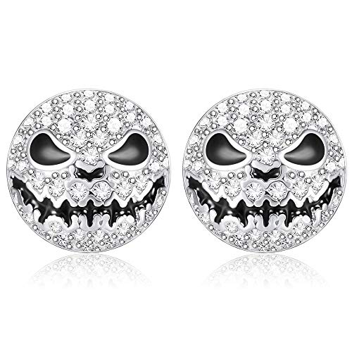 MILACOLATO Gothic Ohrringe Für Damen Herren 925 Sterling Silber Totenkopf Ohrstecker Punk Charm CZ Ohrstecker für Halloween Heiligabend Schmuck Geschenk MILACOLATO Gothic Ohrringe Für Damen Herren 925 Sterling Silber Totenkopf Ohrstecker Punk Charm CZ Ohrstecker für Halloween Heiligabend Schmuck Geschenk von Milacolato