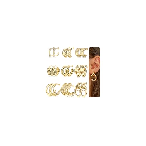 MILACOLATO Ohrringe Creolen Gold für Damen Creolen Gold 14K Vergoldete Klein Kleine Hypoallergen Mittelgroß Herz Chirurgenstahl Damenohrringe Ohrringe Schmuck Damen C MILACOLATO Ohrringe Creolen Gold für Damen Creolen Gold 14K Vergoldete Klein Kleine Hypoallergen Mittelgroß Herz Chirurgenstahl Damenohrringe Ohrringe Schmuck Damen C von Milacolato