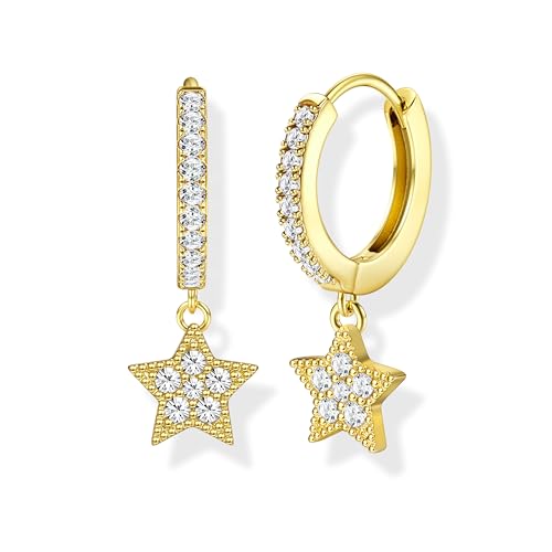 MILACOLATO Creolen Anhänger Ohrringe Gold für Damen Creolen Silber 18K Vergoldete Klein Kleine Hypoallergen Mittelgroß Herz Stern Chirurgenstahl Damenohrringe Ohrringe Damen Nickelfrei Schmuck Damen MILACOLATO Creolen Anhänger Ohrringe Gold für Damen Creolen Silber 18K Vergoldete Klein Kleine Hypoallergen Mittelgroß Herz Stern Chirurgenstahl Damenohrringe Ohrringe Damen Nickelfrei Schmuck Damen von Milacolato