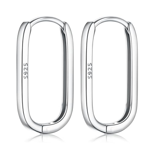 MILACOLATO Ohrringe Silber 925 U Creolen Silber 925 Silber Ohrringe Damen 925 18 Karat Weißvergoldet Hypoallergener Creolen Ohrring für Frauen Mädchen Silber MILACOLATO Ohrringe Silber 925 U Creolen Silber 925 Silber Ohrringe Damen 925 18 Karat Weißvergoldet Hypoallergener Creolen Ohrring für Frauen Mädchen Silber von Milacolato