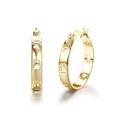 MILACOLATO Ohrringe Creolen Silber 925 für Damen Gold Silber Creolen Goldene Klein Mittelgroß Vergoldete Chirurgenstahl Damenohrringe Nickelfreie Ohrringe Nickelfrei Schmuck Damen von Milacolato