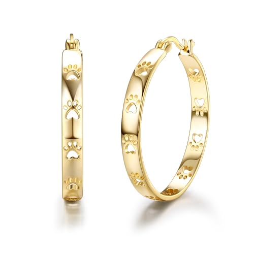 MILACOLATO Ohrringe Creolen Silber 925 für Damen Gold Silber Creolen Goldene Klein Mittelgroß Vergoldete Chirurgenstahl Damenohrringe Nickelfreie Ohrringe Nickelfrei Schmuck Damen von Milacolato
