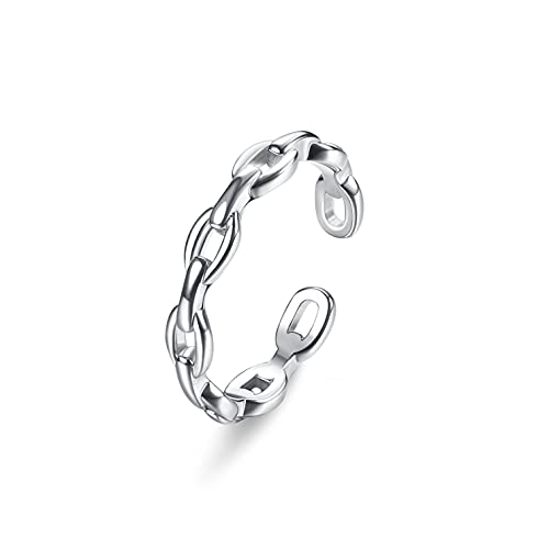 Milacolato 925 Sterling Silber Offene Verstellbar Zehenring für Damen 18 Karat Weißgold überzogener Pfeil Herzknoten Infinity Link Verstellbare Bandringe Finger Fußschmuck von Milacolato