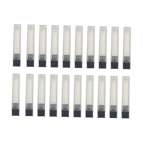 Milageto 20x Bohrerhalter Maniküre Bohrerbehälter Staubdicht, Verwendung im Nagelstudio zu Hause, Bohrer Organizer Nagelbohrer Präsentationsständer, Schwarz von Milageto