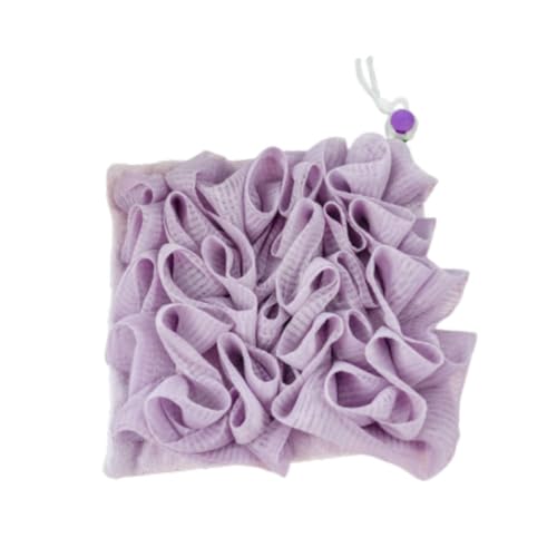 Milageto Badschwamm Duschkugel Reinigung Pinsel Ergonomisch Schnell trocknend Badball Schwamm für Erwachsene Kinder waschen Haut schrubben, Violett von Milageto