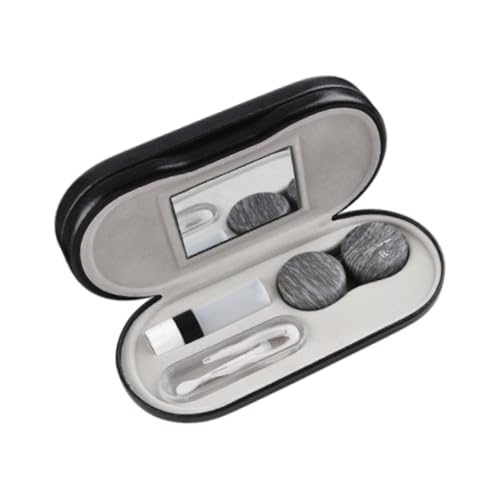 Milageto Doppelte Brillenetui-Organisation, 2-in-1-Mehrfachnutzung, platzsparende Aufbewahrungsbox für Brillen und Brillen für Schmuck, Silber Grau von Milageto