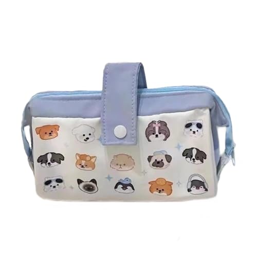 Milageto Federmäppchen mit Hundemotiv, Stifteetui, Schreibwaren-Organizer, Bleistift-Marker-Halter, Schreibwaren-Beutel, Welpen-Stift, Make-up-Tasche für, Welpe von Milageto
