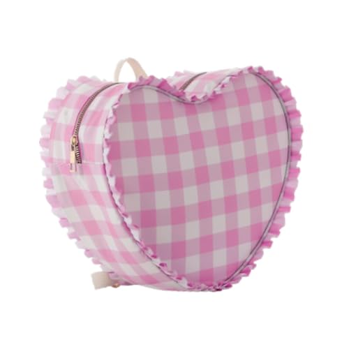 Milageto Herz -Make -up -Tasche Rucksack Reise, Kosmetik -Tasche für Frauen Mädchen ihre Geburtstagsgeschenke, Rosa von Milageto