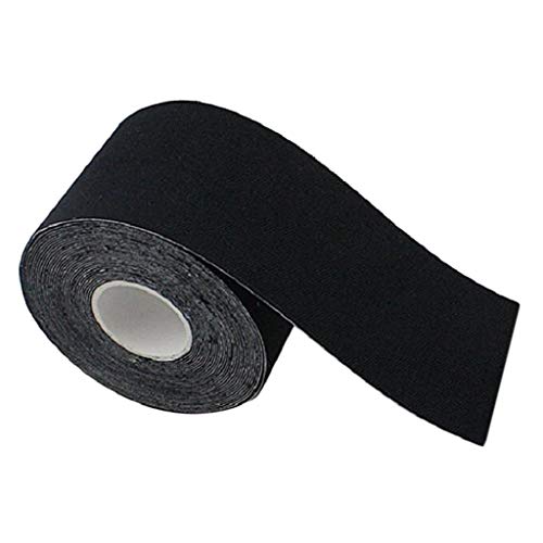 Milageto Latex Tape Bruststraffung Klebeband BH für Brust Strapless, Schwarz, 7,5 cm Breite von Milageto