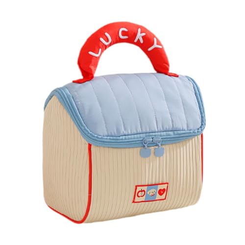 Milageto Make-up-Tasche, Kulturbeutel, Kosmetiktasche für Frauen und Mädchen, süßer Make-up-Organizer, Reisekosmetiktasche, für Reisekosmetik, Wohnheim von Milageto