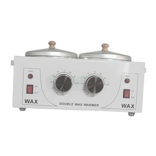 Milageto Melter Machine Tragbare Wachsheizmaschine Einstellbare Temperatur Doppelwachs -Pot -Kit -Wachs -Topf für die Schönheits Haarentfernung zu Hause von Milageto