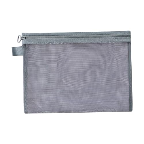 Milageto Mesh-Reißverschlusstasche, Reise-Organizer-Reißverschlusstasche, Toilettenartikel-Make-up-Tasche, Mesh-Make-up-Tasche für Urlaubs-Toilettenartikel, Gay M von Milageto