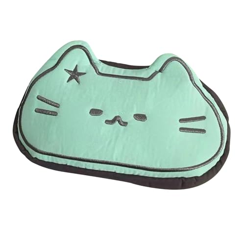 Milageto Niedliches Federmäppchen mit Katzen-, Reißverschluss, Federmäppchen, Geschenk, /Erwachsene, tragbar, Studenten, Teenager, Schreibwaren, Blau von Milageto