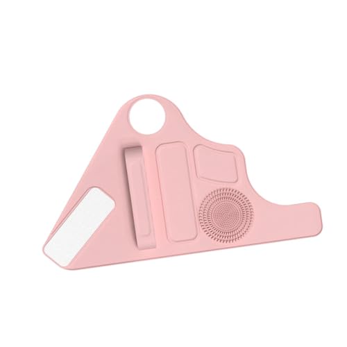 Milageto -Pinsel-Reinigungsmatte, Make-up-Assistent-Tool-Organizer zur Aufbewahrung, tragbarer -Make-up-Pinselhalter für Eyeliner, Rosa von Milageto