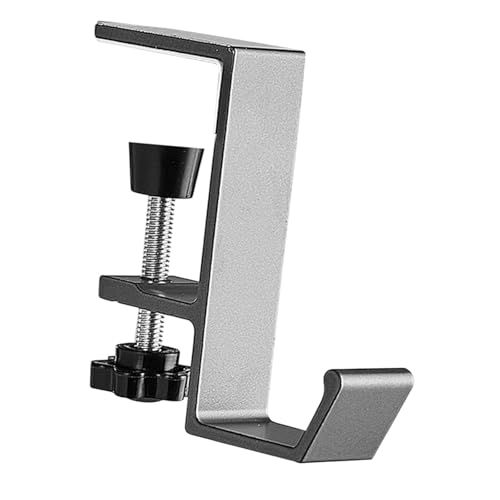 Milageto Schoolbag Hanger Stand Rucksackhalter Haken für Schreibtisch sparen Moderne Kopfhörerhalter für Handtaschen Umhängetasche, Heimtasten, Grau von Milageto