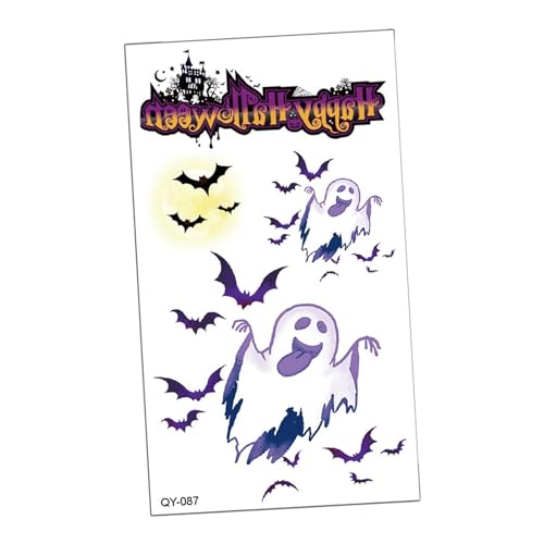 Milageto Temporäres gefälschtes Taschenbuch, Halloween-Narben, Taschenbuch-Aufkleber, Geschenke, Halloween, Maskerade, Halloween, gefälschtes Taschenbuch für, Stil c von Milageto