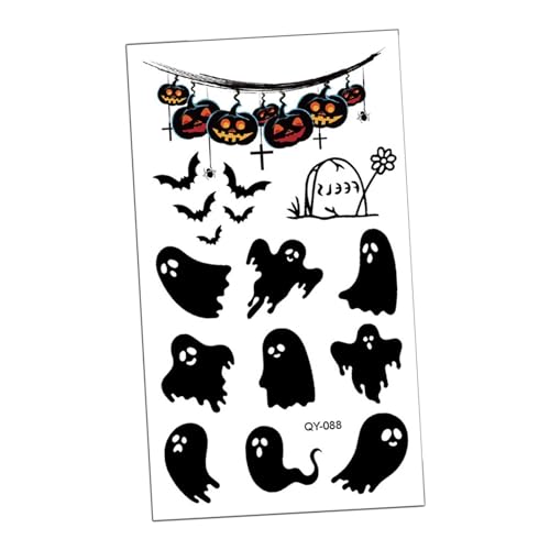 Milageto Temporäres gefälschtes Taschenbuch, Halloween-Narben, Taschenbuch-Aufkleber, Geschenke, Halloween, Maskerade, Halloween, gefälschtes Taschenbuch für, Stil d von Milageto