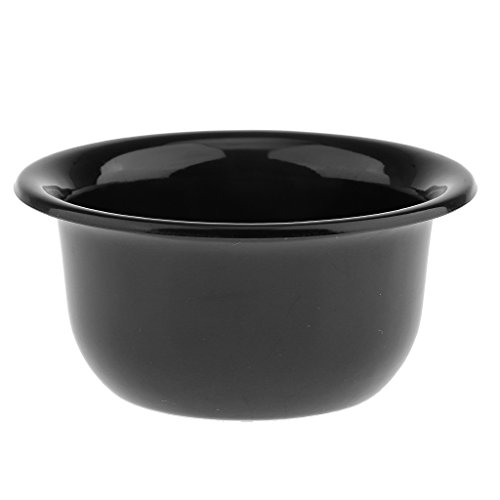 glänzend Oberfläche Herren Rasierpinsel Becher Schüssel Salon Cup Black von Milageto