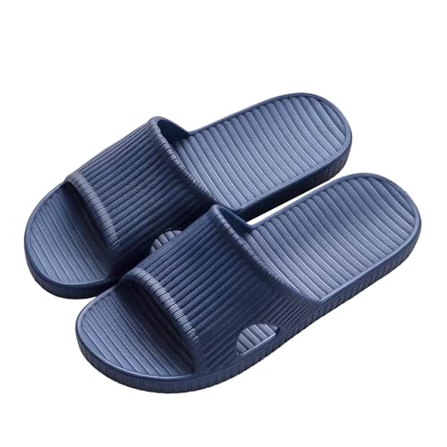Milaloko Frauen Männer Dusche Hausschuhe Offene Zehe Sommer Sliders Sandalen Rutschfeste Unisex Slip On Hausschuhe für Zuhause Indoor Badezimmer Pool von Milaloko