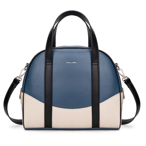 Milan Chiva Dome Umhängetasche für Damen, Designer-Umhängetasche, Blau mit Beige Milan Chiva Dome Umhängetasche für Damen, Designer-Umhängetasche, Blau mit Beige von Milan Chiva
