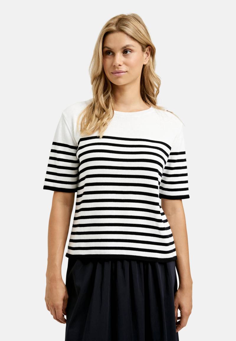 Milano Italy - 1/2 sleeve Pullover with roundneck + normal fit offwhite print - Gr. - XXL von Milano Italy