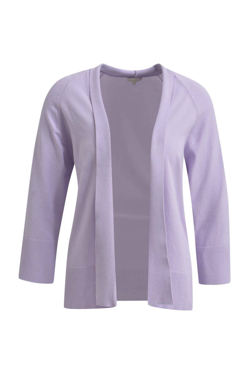 Milano Italy - 3/4 sleeve cardigan with open front and wide fit violet - Gr. - M von Milano Italy