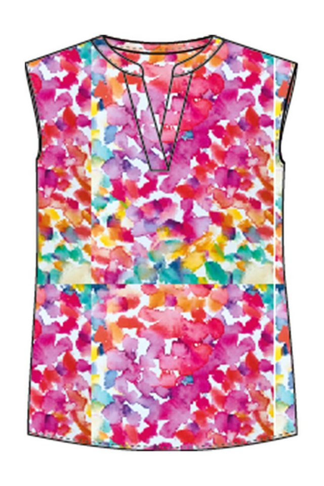 Milano Italy Blusentop BLOUSETOP WITH PANEL AND V-NECK von Milano Italy