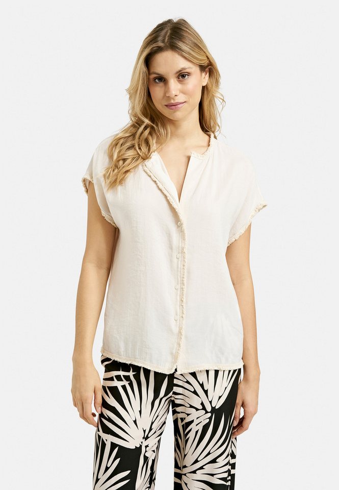 Milano Italy Kurzarmbluse mit überschnittenen Schultern von Milano Italy