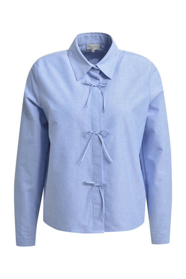 Milano Italy Kurzarmbluse shirt blouse with deco bow tie placket 1/1 sleeve von Milano Italy