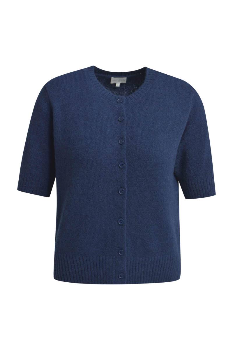 Milano Italy - Normal fitted Cardigan with round neck and 1/2 sleeves navy - Gr. - M von Milano Italy