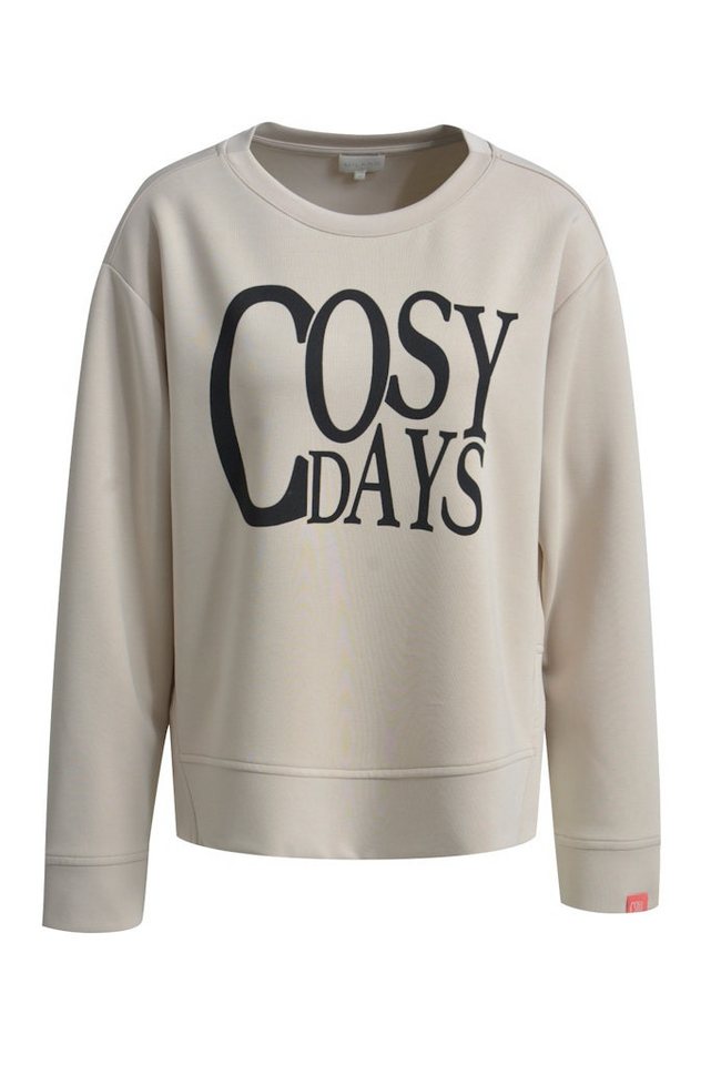 Milano Italy Strickpullover ROUND NECK SWEATSHIRT W/ AW & SLITS von Milano Italy