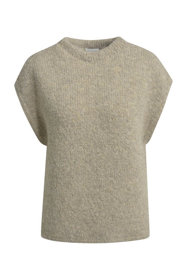 Milano Italy Strickpullover Sleeveless Pullunder with stand collar and loose fit von Milano Italy