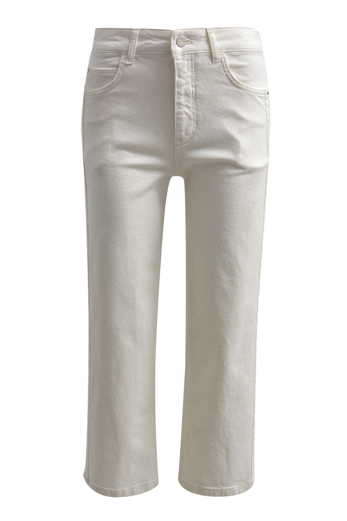 Milano Italy - culotte pants, 5 pocket style, deco seams along sideseams offwhite - Gr. - 36 von Milano Italy