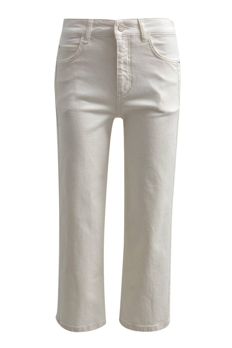 Milano Italy - culotte pants, 5 pocket style, deco seams along sideseams offwhite - Gr. - 36 von Milano Italy