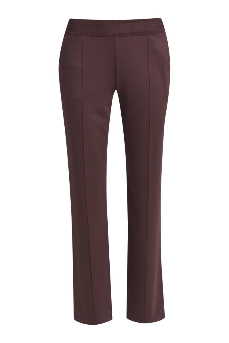 Milano Italy - jersey pants w/ elastic waistband & french pockets vino - Gr. - L von Milano Italy