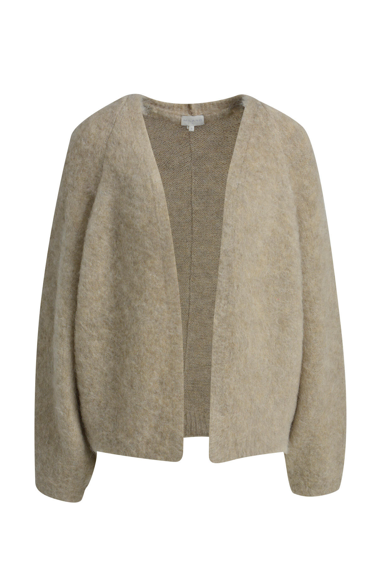 Milano Italy - open cardigan 1/1 raglan sleeve mink - Gr. - XL von Milano Italy