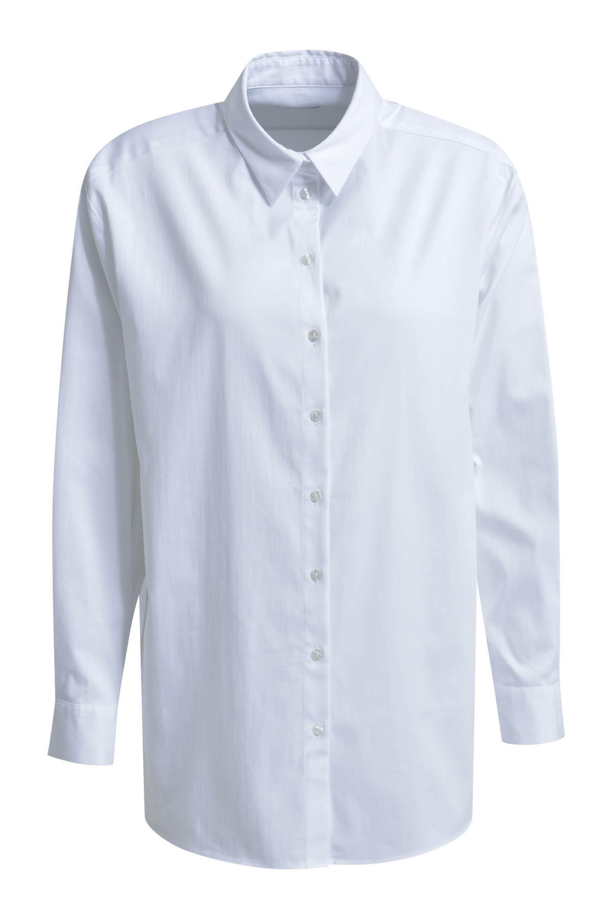 Milano Italy - shirt blouse w/ back print 1/1 sleeve white - Gr. - 38 von Milano Italy