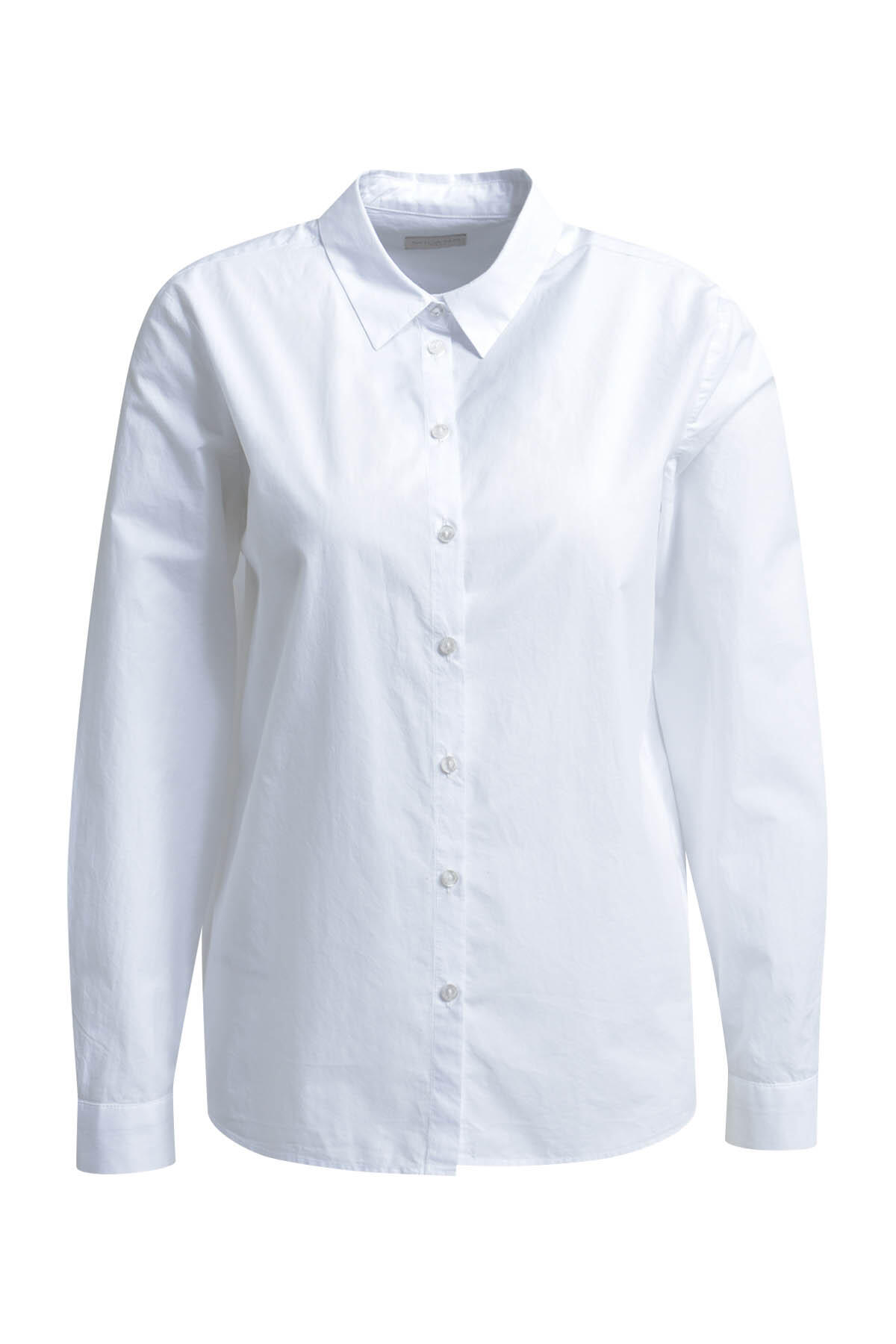 Milano Italy - shirt blouse w/ back print 1/1 sleeve white print - Gr. - 44 von Milano Italy