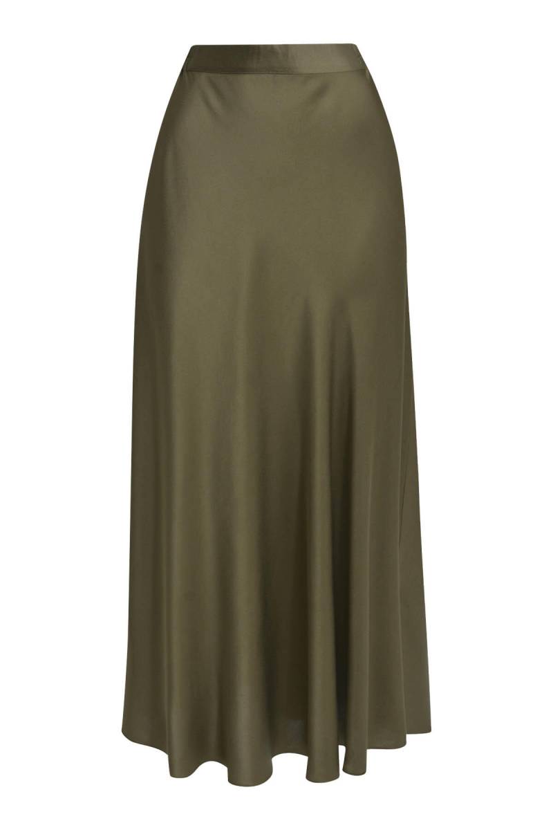 Milano Italy - skirt w/ elastic waistband at back khaki - Gr. - 38 von Milano Italy