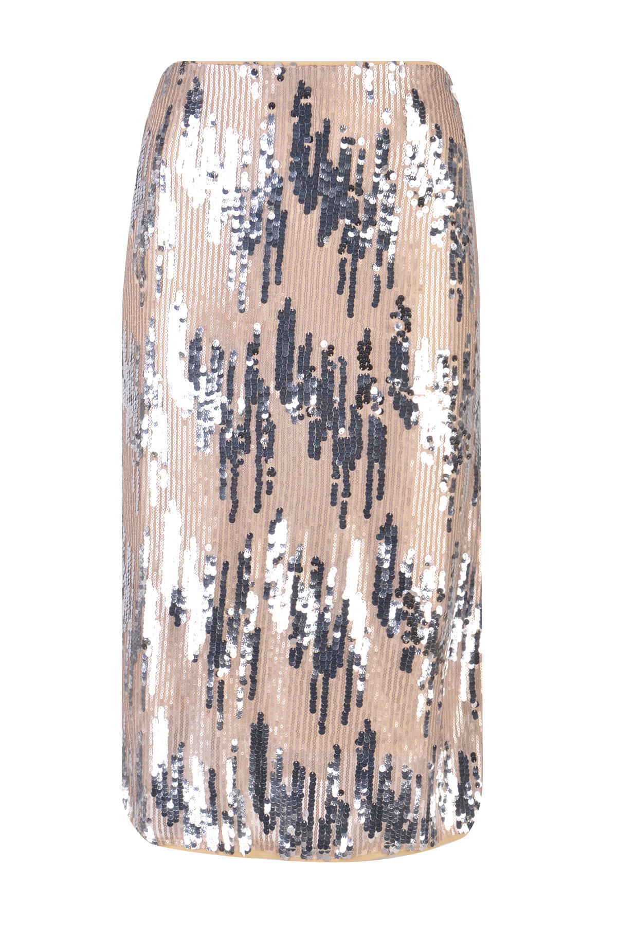 Milano Italy - straight sequin skirt with zipper champagner - Gr. - 40 von Milano Italy