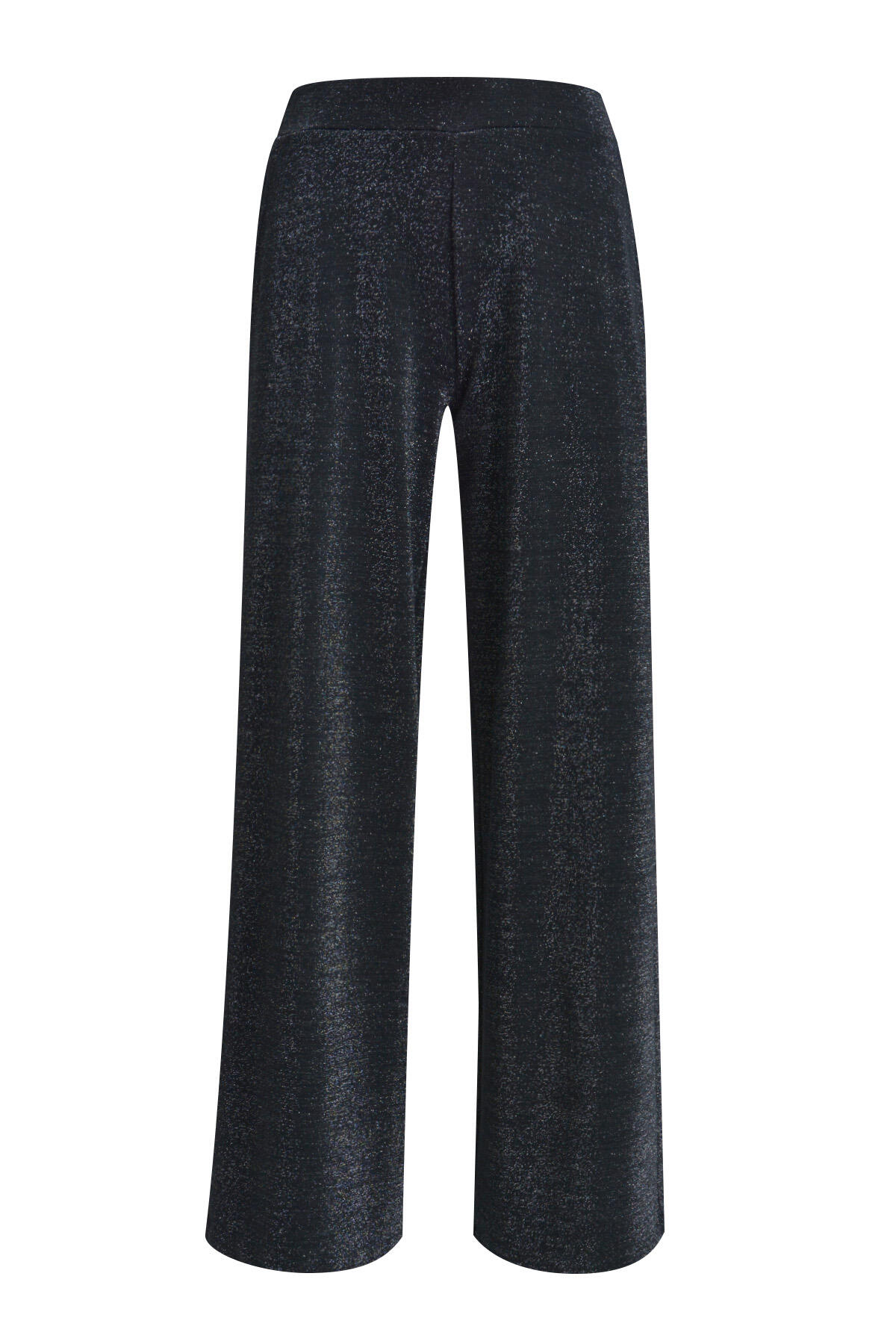 Milano Italy - wideleg pants elastic waist french pockets black - Gr. - S von Milano Italy