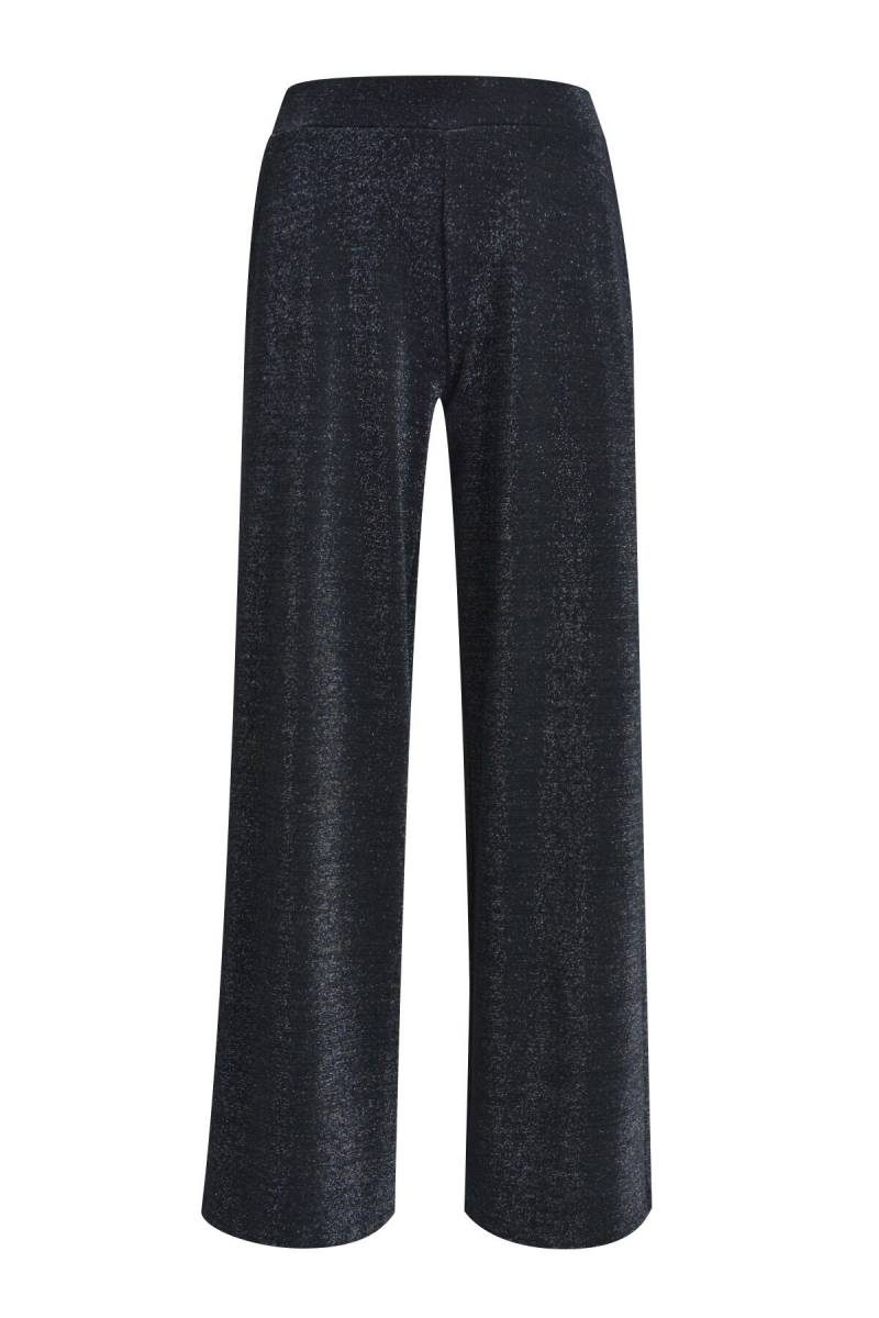 Milano Italy - wideleg pants elastic waist french pockets black - Gr. - S von Milano Italy