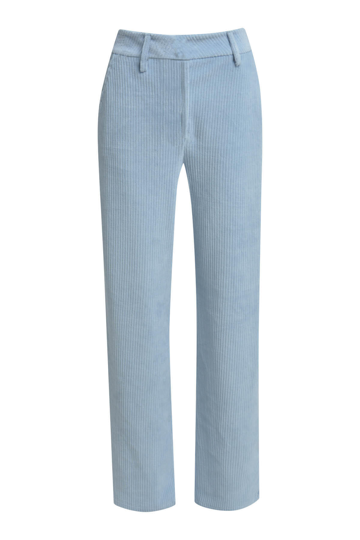 Milano Italy - wideleg pants french pockets, elastic waist at back cornflower blue - Gr. - 38 von Milano Italy