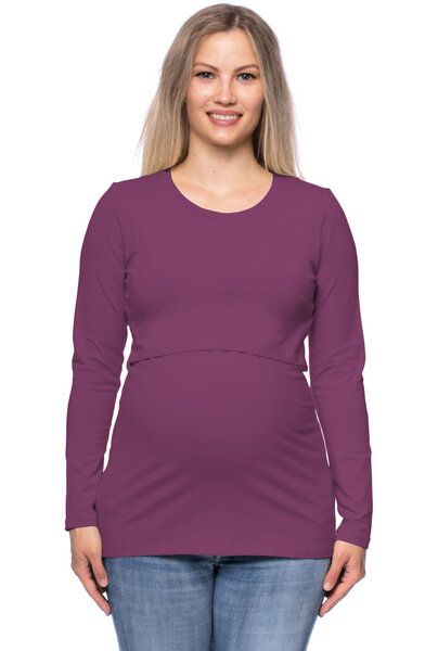Milchshake 103 BASIC Umstands- und Stillshirt langarm aus Bio-Baumwolle von Milchshake