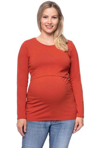 Milchshake 103 BASIC Umstands- und Stillshirt langarm aus Bio-Baumwolle Milchshake 103 BASIC Umstands- und Stillshirt langarm aus Bio-Baumwolle von Milchshake