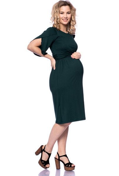 Milchshake 2 tlg. VARIO-SET (LUNA & ESTHA) Umstands-& Stillkleid Uni aus TENCEL Modal von Milchshake